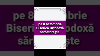 calendar ortodox 8 octombrie 2022