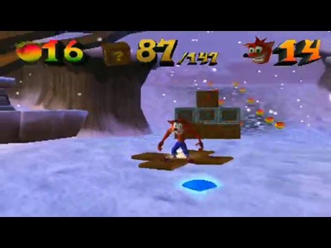 Crash Bandicoot: The Wrath of Cortex - Level 1: Arctic Antics (Crystal/Gem/Blue Gem)
