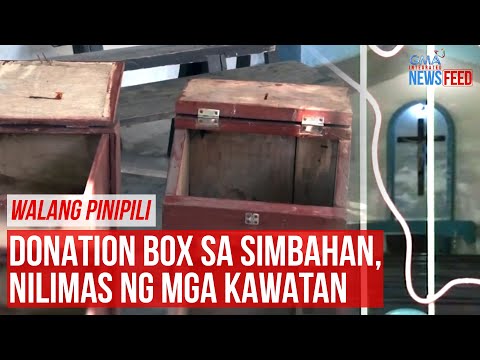 WALANG PINIPILI Donation box sa simbahan, nilimas ng mga kawatan GMA Integrated Newsfeed