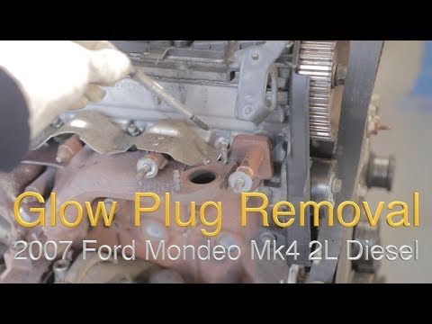 2007 Ford Mondeo Mk4 2L Diesel, Ausbau der Glühkerzen