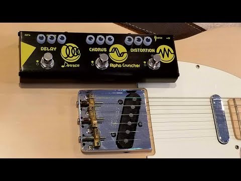 Multi Guitar Effect Pedal Alpha Cruncher with Delay Chorus Distortion Effects with Adapter image 6