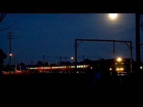 Vline N Class Diesel Locomotives With Passenger Trains At Newport (3/8/2009) - PoathTV Railways
