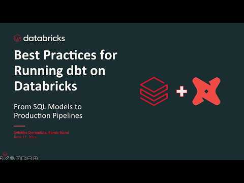 Watch: Best Practices for Running dbt on Databricks: From SQL Models to Production Pipelines