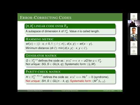 "Code-based Signatures: New Approaches and Research Directions" - Edoardo Persichetti