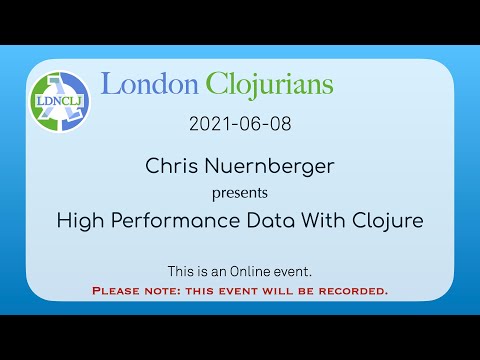 High Performance Data With Clojure Chris Nuernberger