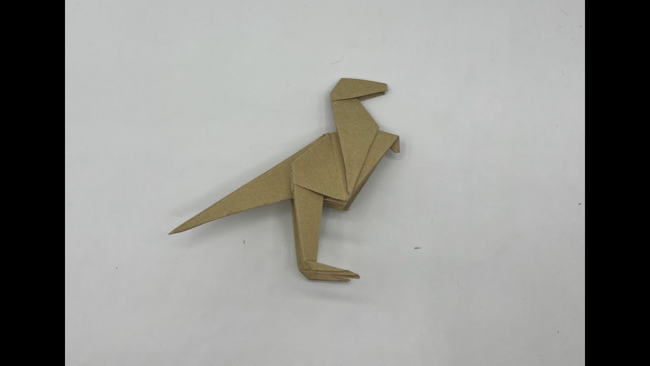 Origami Dinosaur! Velociraptor! Jurassic Park origami.