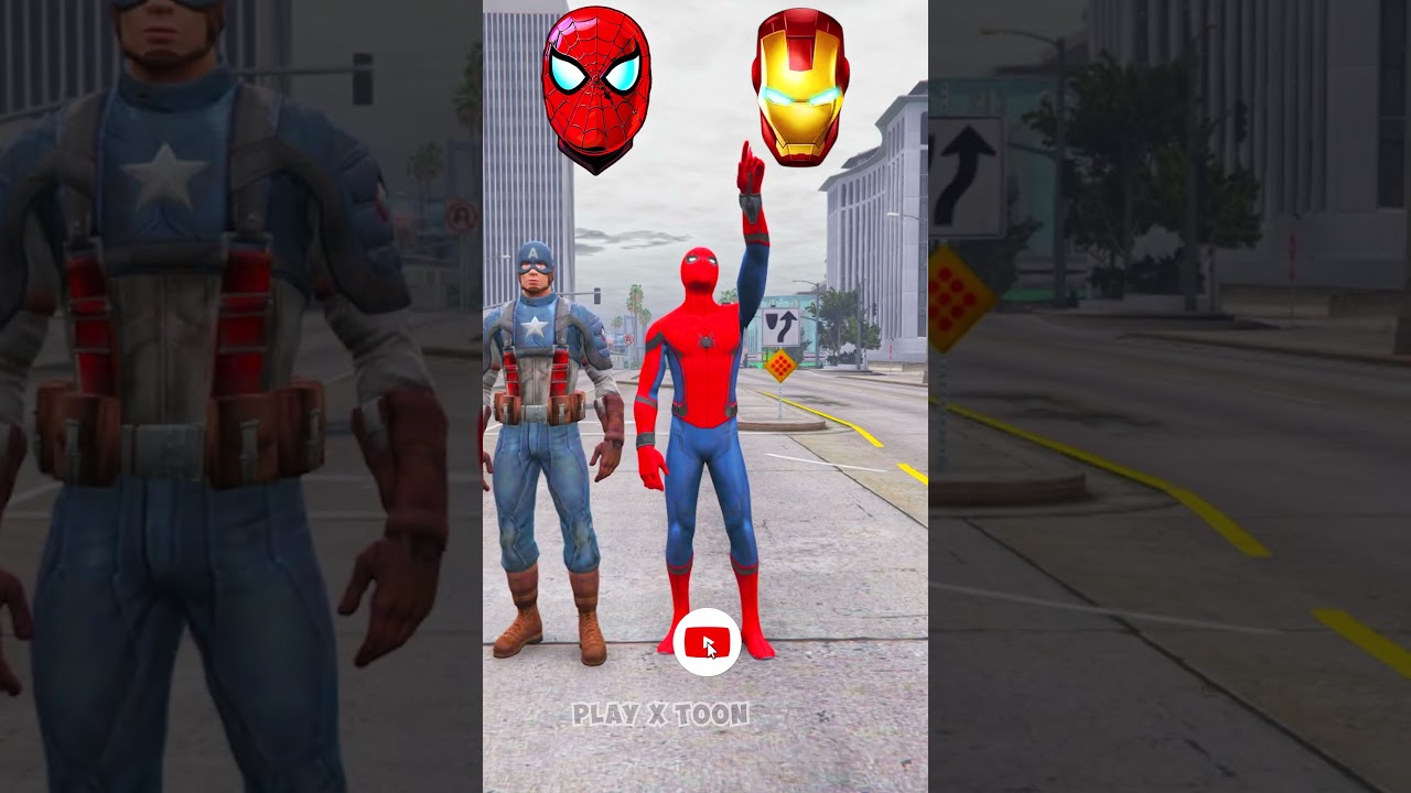 Captian America Help Spider to Chose Right Head | Marvel Animation