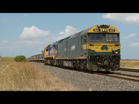 Broad Gauge Grain Train Arrives At Gheringhap (7/1/2021)  - PoathTV Australian Railways