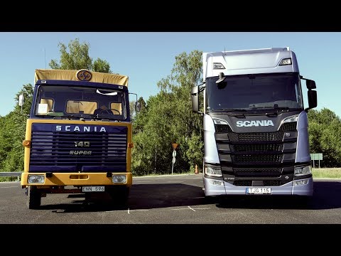 New vs Old: Test driving a Scania 140 and a Scania S 730 V8
