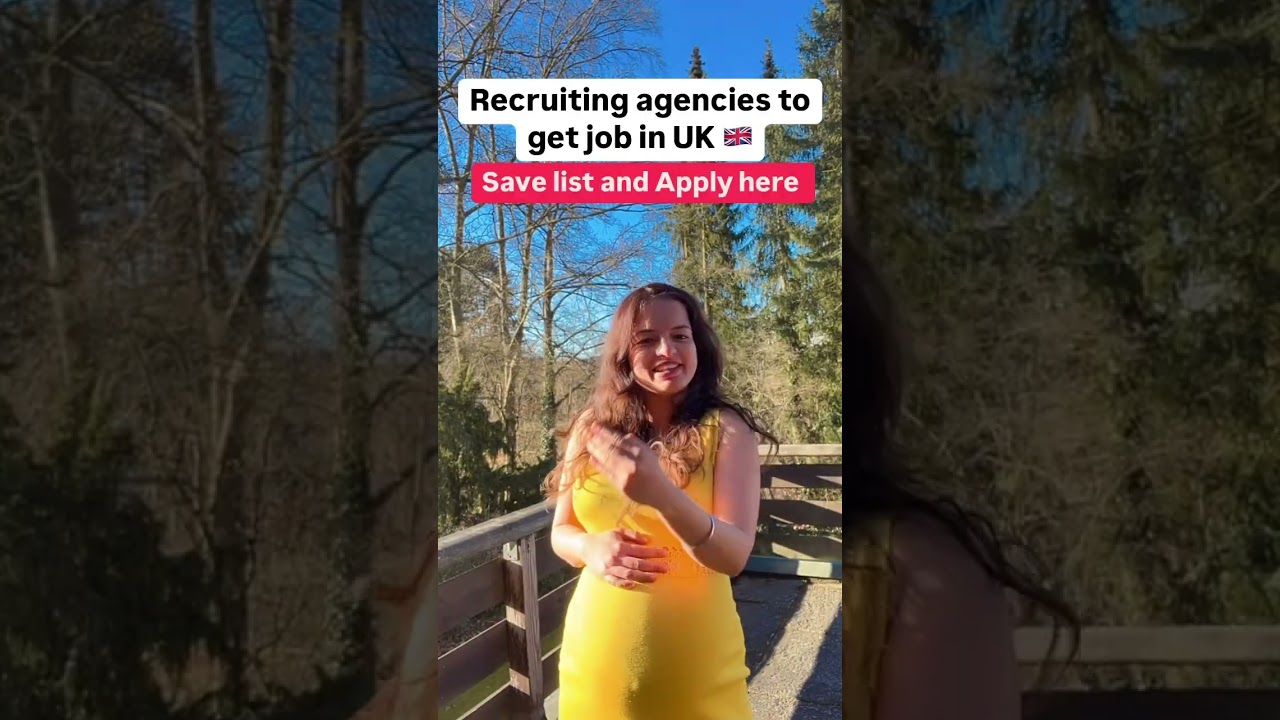 Recruiting agencies in UK 🇬🇧