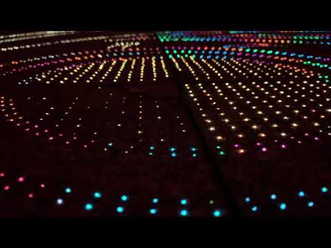 Innoventions West sidewalk lights, EPCOT