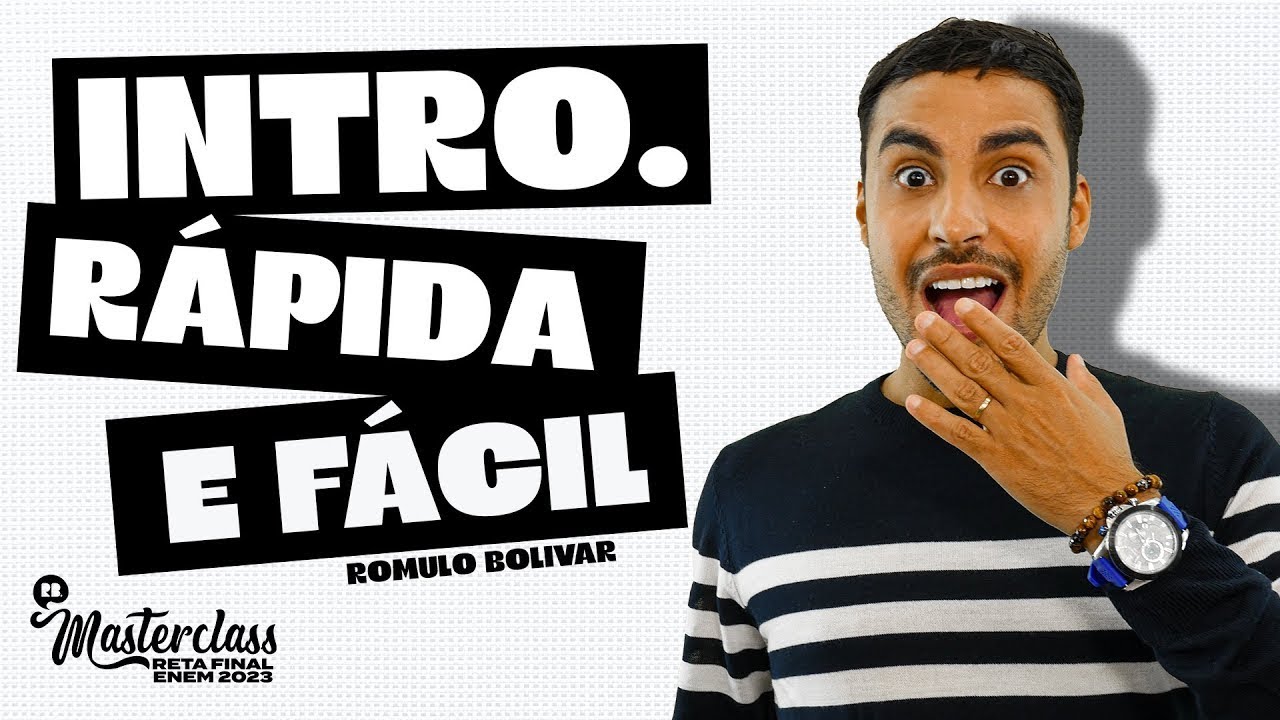 RETA FINAL - ENEM 2024: COMECE SUA INTRODUÇÃO ASSIM! | Prof. ROMULO BOLIVAR