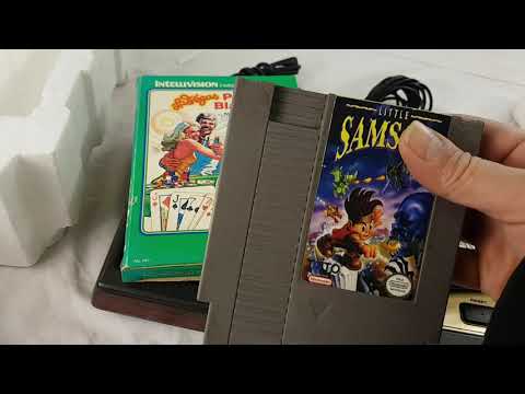 We Bought boxed Intellivision System Found Surprises Robotron Donkey Kong Little Samson More