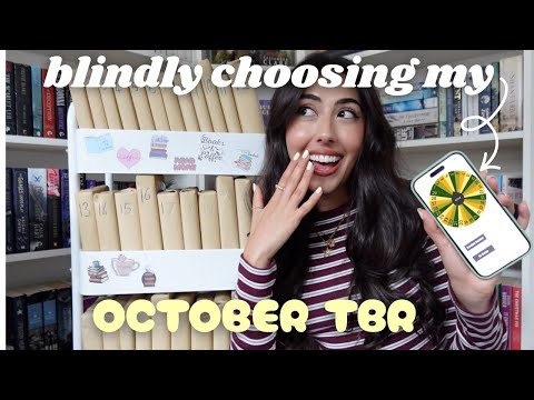 Blindly picking my October tbr📚💌 all the books I want to read in October