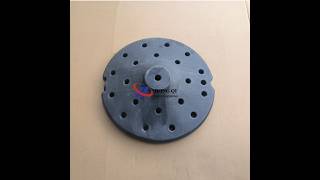 300mm Black Plastic Weighted Trumpet Base for Retractable Crowd Contro