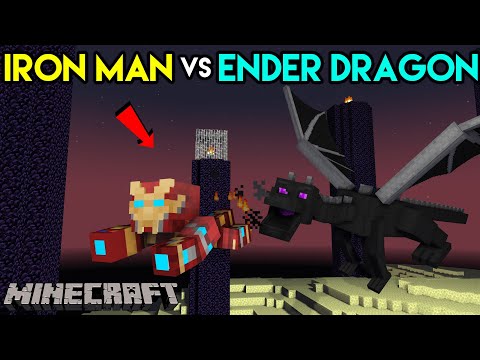 Insane Battle: Ironman vs Ender Dragon! - Cosmic Boy 2.0