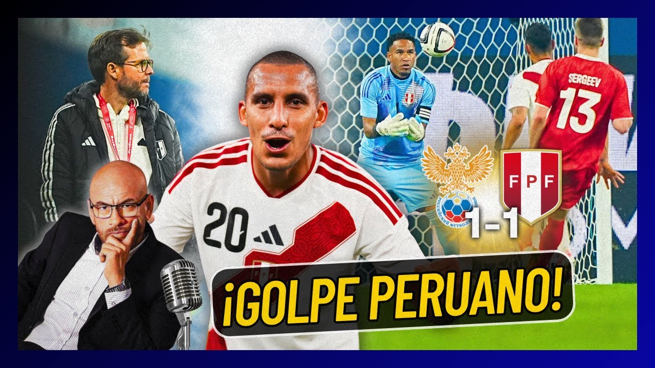 CON GOL DE VALERA: PERÚ EMPATÓ 1-1 CON RUSIA EN SAN PETERSBURGO