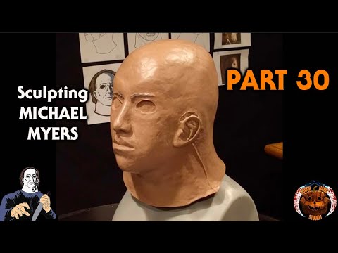 Michael Myers Sculpture Timelapse Documentary - Halloween (PART 30/31)