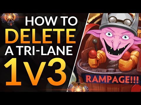 How to SOLO CARRY vs a TRI-LANE: Timbersaw 1v3 LIVE COMMENTARY and Pro Tips | Dota 2 Offlane Guide