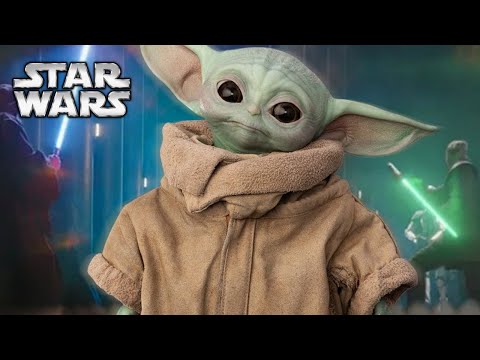 Grogu during Order 66 Flashback Scene Star Wars the Book of Boba Fett
