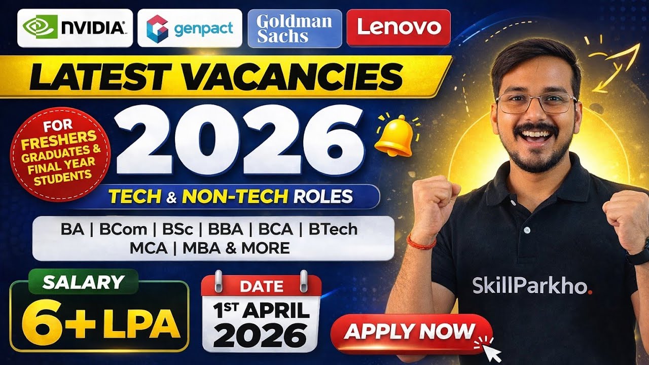 NVIDIA, Genpact, Goldman Sachs, GE Healthcare, Lenovo  | Top MNC Jobs 2026 | Apply Now