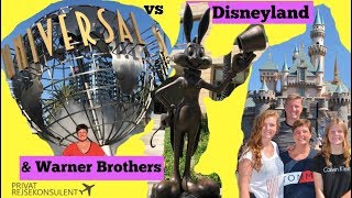 Disneyland vs Universal Studios and Warner Brother