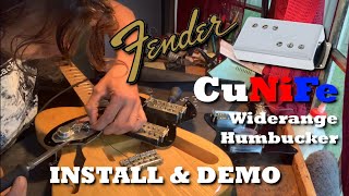 Video thumbnail for Fender CuNiFe Wide Range Humbucker Pickups in a ‘72 Thinline Telecaster Japan Review Install & Demo by Buck Walker