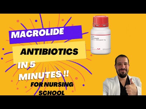 Macrolide Antibiotics Made Easy for Nursing Students | Pharmacology, MOA, Indications, Side Effects