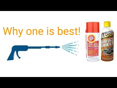 Fluid Film vs. PB Surface Shield pressure washer test