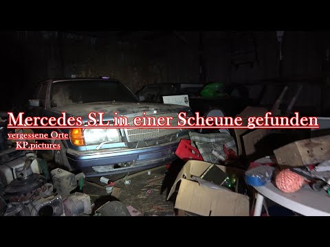 Scheunenfund, Mercedes SL gefunden