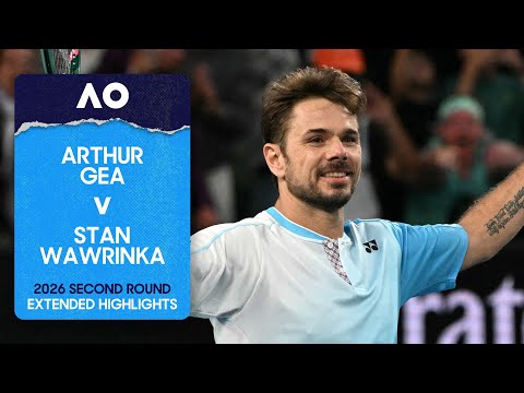 Arthur Gea v Stan Wawrinka Extended Highlights | Australian Open 2026 Second Round