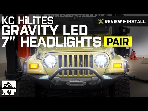 Jeep Wrangler KC HiLiTES Gravity LED 7" Headlights - Pair (1997-2006 TJ) Review & Install