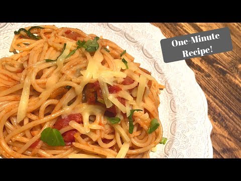 SLIMMING WORLD SYN FREE TOMATO BASIL SPAGHETTI I One-Minute Recipe!