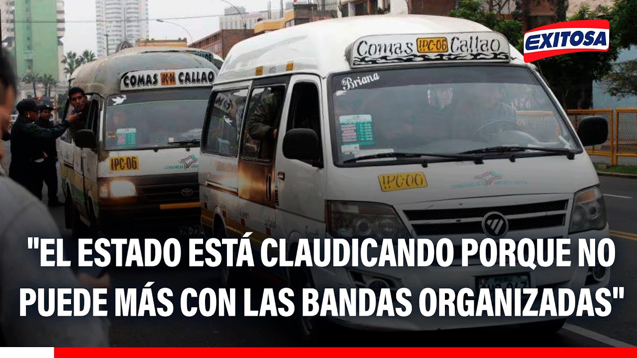 🔴🔵 "El estado está claudicando porque no puede más con las bandas organizadas"