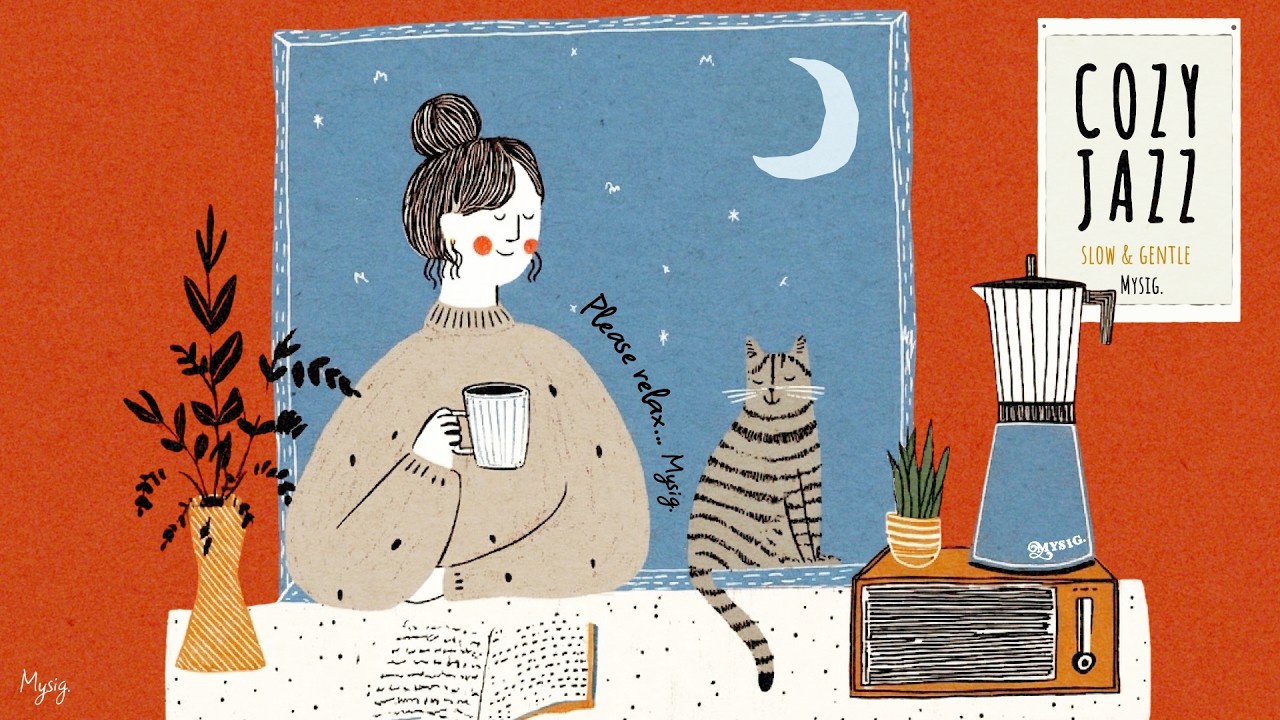 COZY JAZZ ☕ Slow & Gentle Evening | ゆったり穏やかな夜に聴く、心ほどけるリラックスジャズ