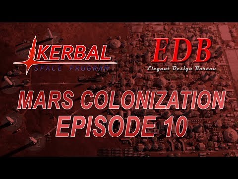 KSP 1.6.1 RO and Kerbalism - Mars Colonization 010 - Many Dockings