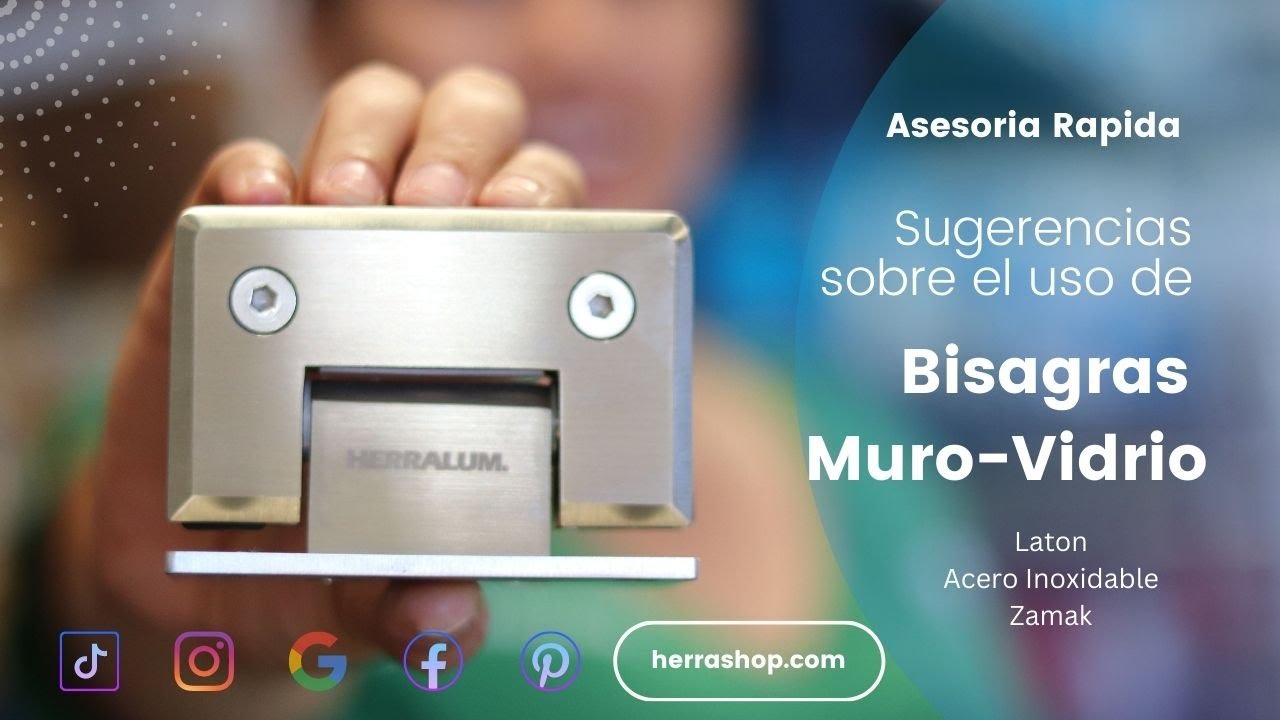 Bisagras (muro-vidrio) [herrashop, herralum]