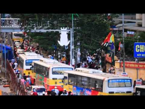 Hanoi Bus#4  Wheels on the bus go round and round the vehicles by HTBabyTV Video
