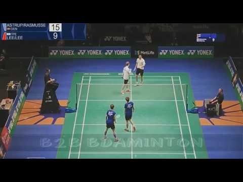 2017 Yonex All England Open R32 MD Kim ASTRUP Anders Skaarup RASMUSSEN vs Lee Jhe Huei Lee Yang