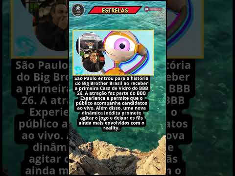 HISTÓRICO! SP RECEBE 1ª CASA DE VIDRO DO BBB 26 E SURPREENDE