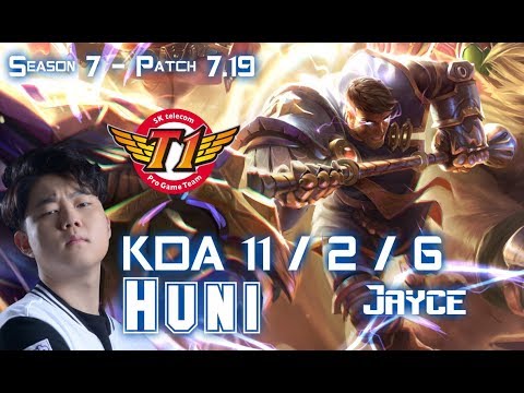 SKT T1 Huni JAYCE vs CAMILLE Top - Patch 7.19 KR Ranked