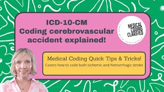 ICD-10-CM How to code cerebrovascular accident!