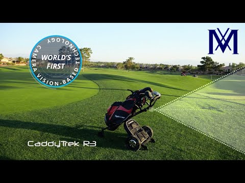 CaddyTrek R3 Smart Robotic Electric Golf Cart Bag Caddy with Smart Vision AI Technology