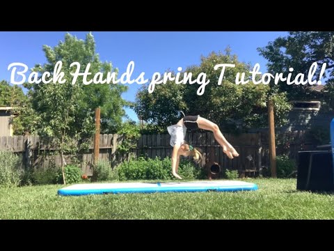 Back Handspring Tutorial! How to learn a back handspring