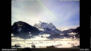 preview picture of video 'Sankt Johann in Tirol St. Johann webcam time lapse 2010-2011'