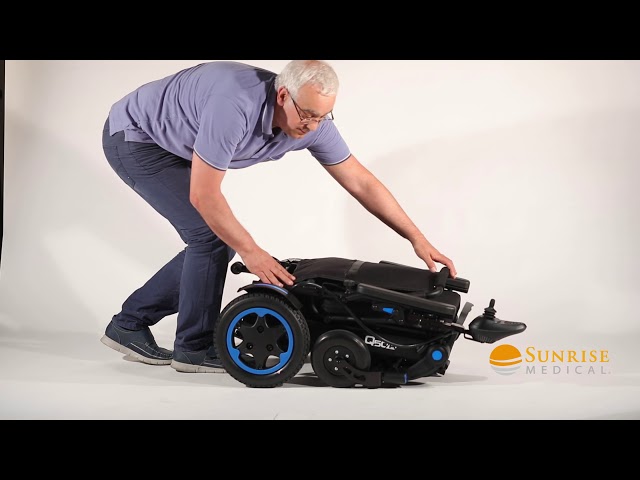 كرسي متحرك كهربائي صن رايز Q50R قابل للطي بطارية 3...
