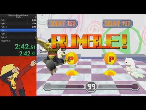 Digimon Rumble Arena speedrun Any% 7:03.