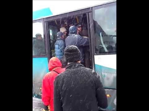 Pun autobus 52 - guranje u GSP