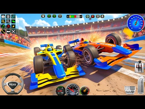 US Police Formula F1 Cars Crashing Battle Demolition Derby Ultimate Racing SIM - Android Gameplay.