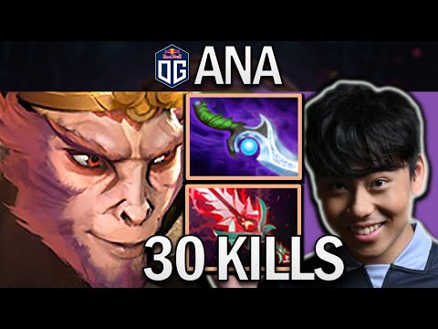 OG.ANA SMURF MONKEY KING WITH 30 KILLS & DIFFUSAL - DOTA 2 7.31 GAMEPLAY